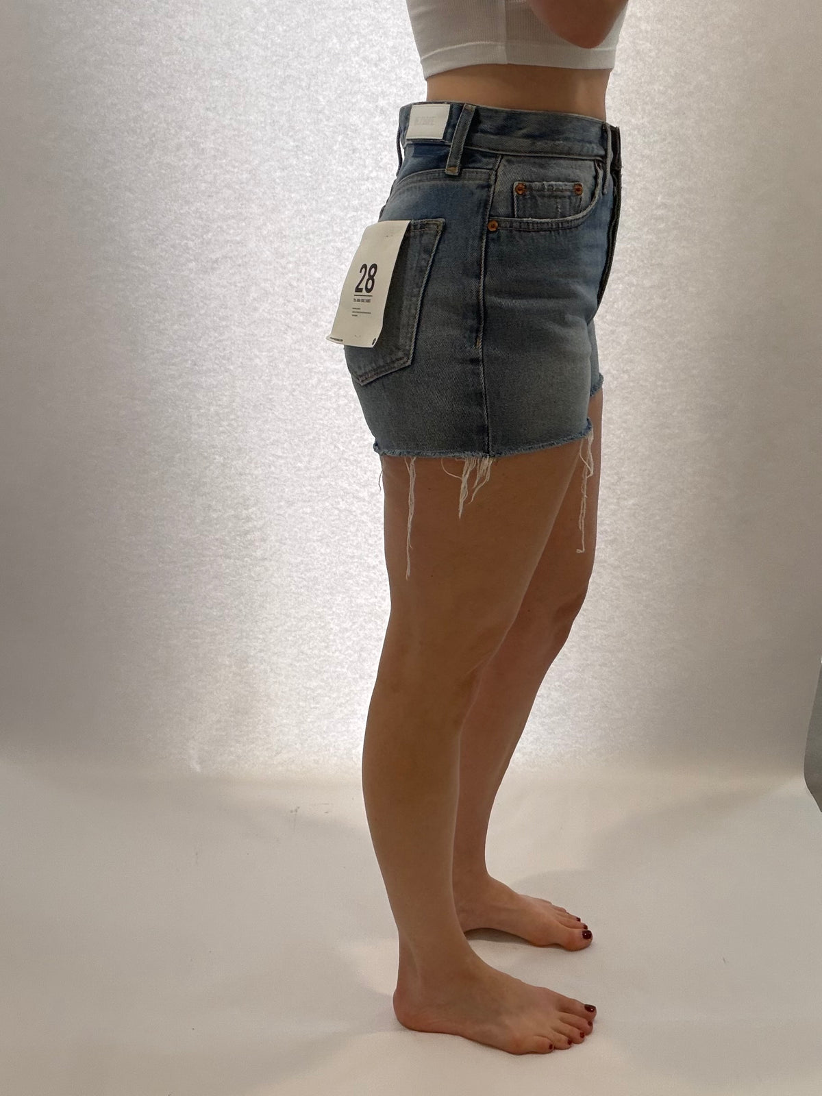 RE/DONE 70's High-Rise Cutoff Shorts - NWT