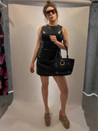 Alice + Olivia "Faux Leather Mini Dress" - NWT