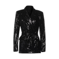 L'AGENCE "Jordan wrap belted blazer"