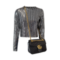 Alice + Olivia "Delania" embellished top - NWT