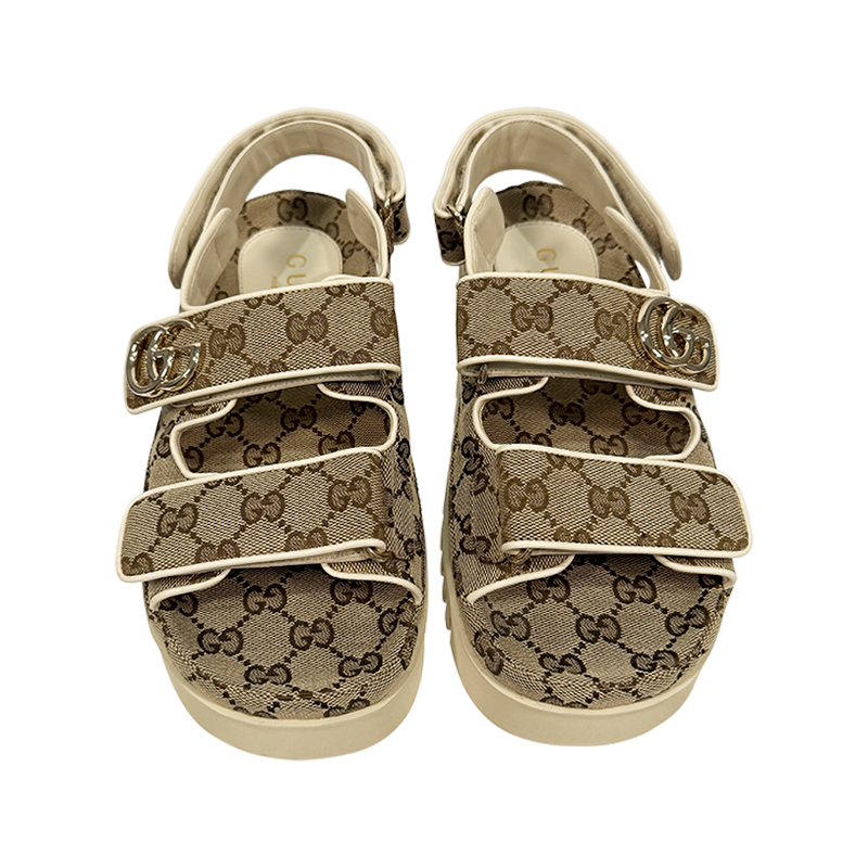 Gucci beige/dark brown " GG Sandal"