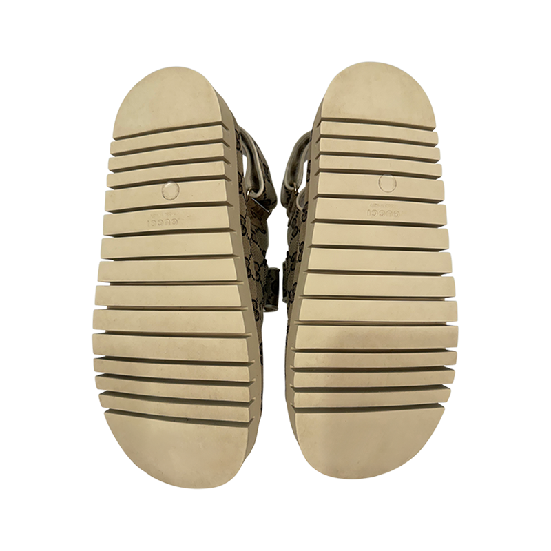 Gucci beige/dark brown " GG Sandal"