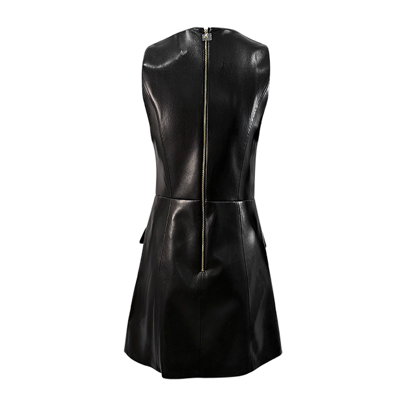 Alice + Olivia "Faux Leather Mini Dress" - NWT