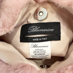 Blumarine Faux Fur Y2K Heart Mini Bag