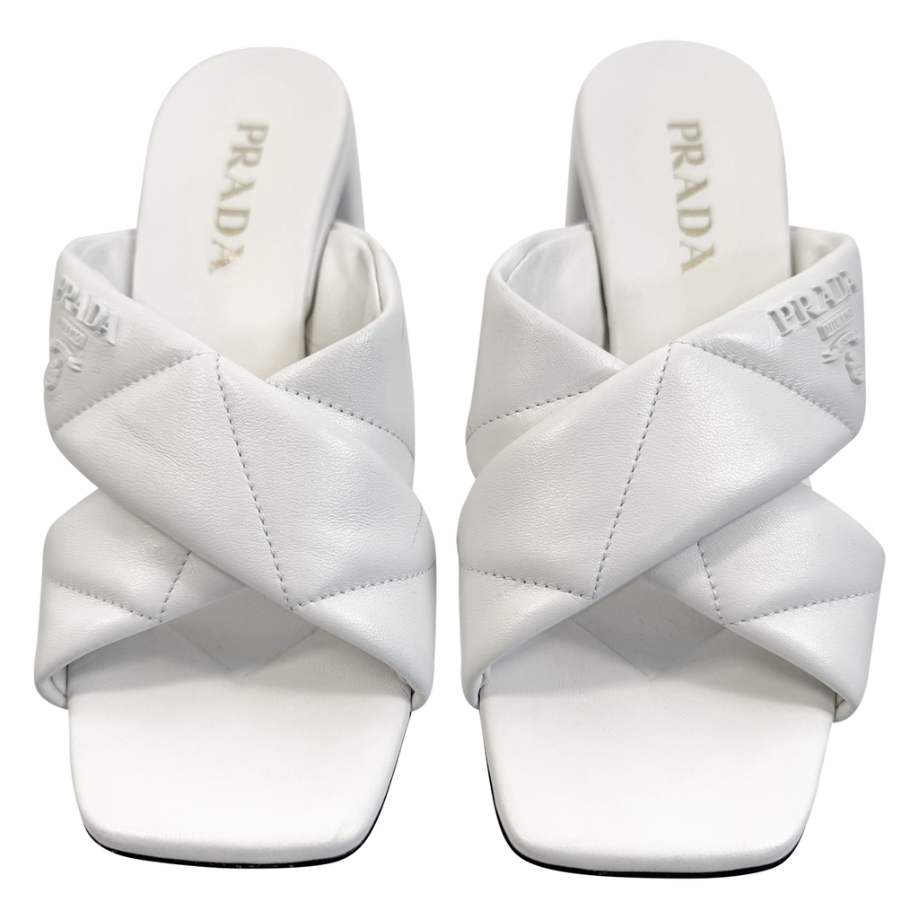 Prada Quilted Slide Mules - Like New
