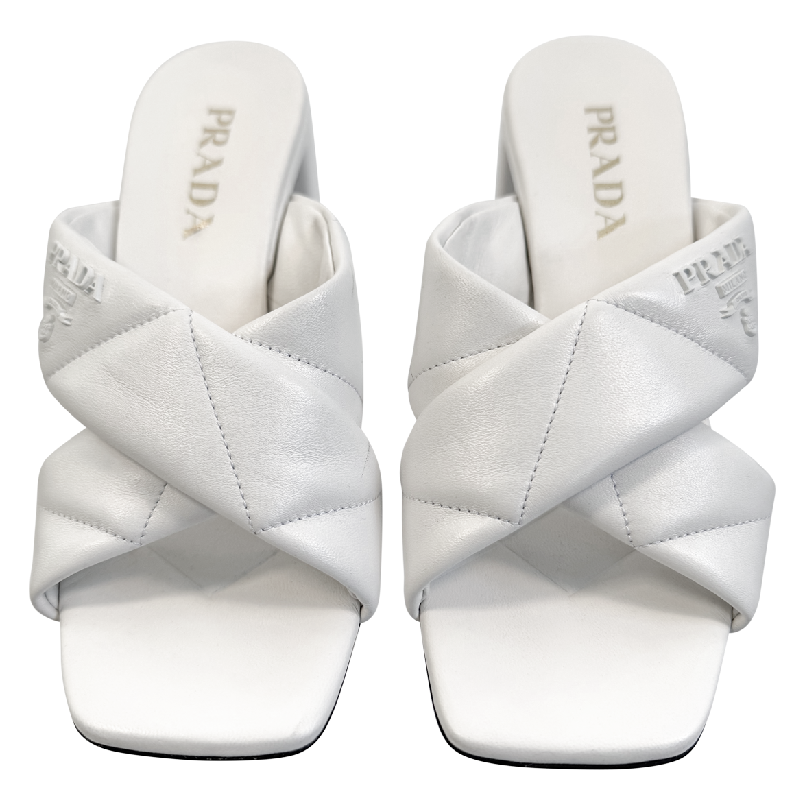 Prada Quilted Slide Mules - Like New