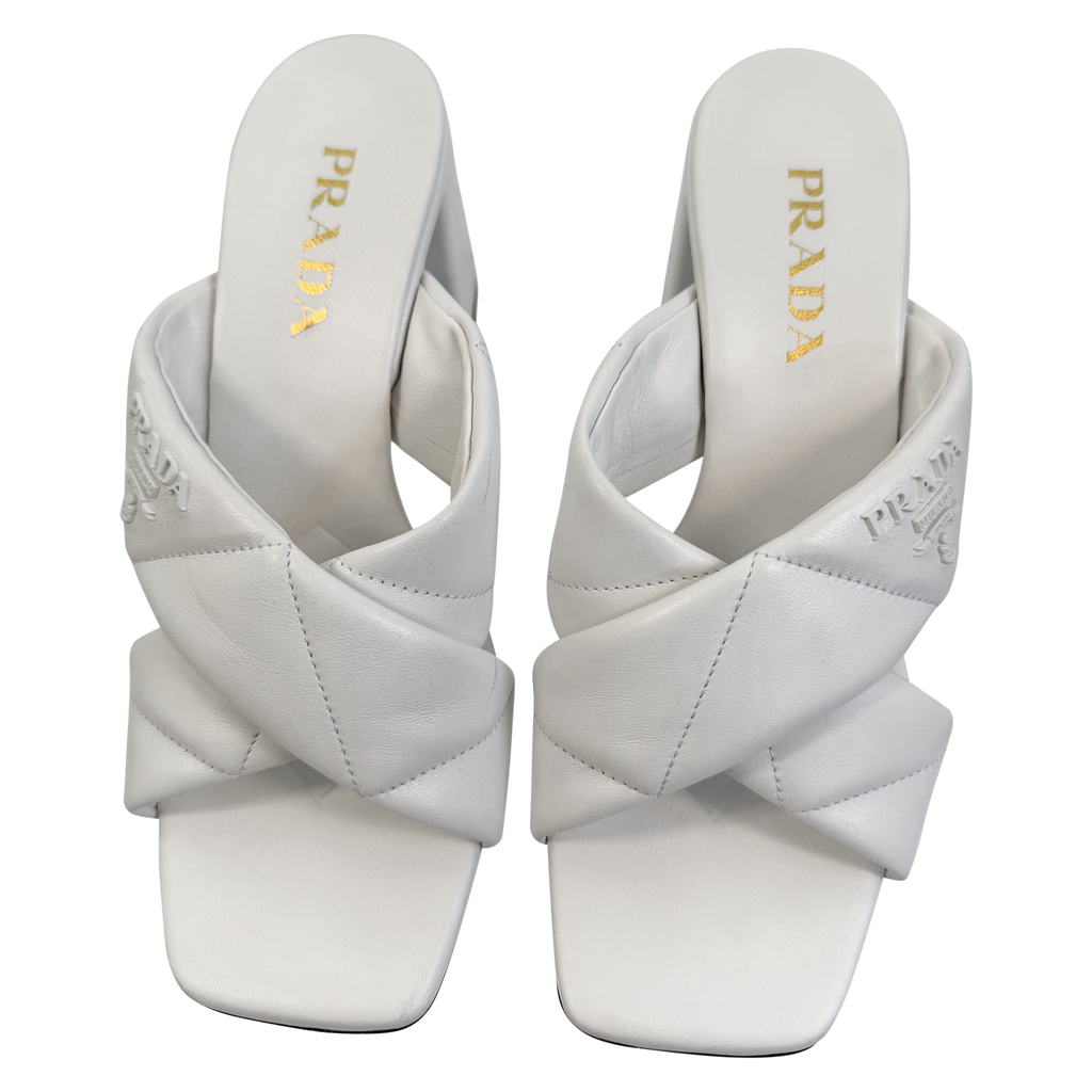 Prada Quilted Slide Mules - Like New