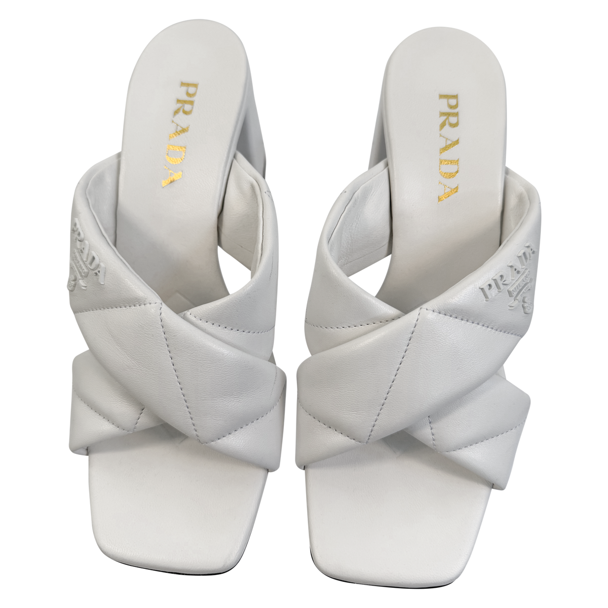 Prada Quilted Slide Mules - Like New