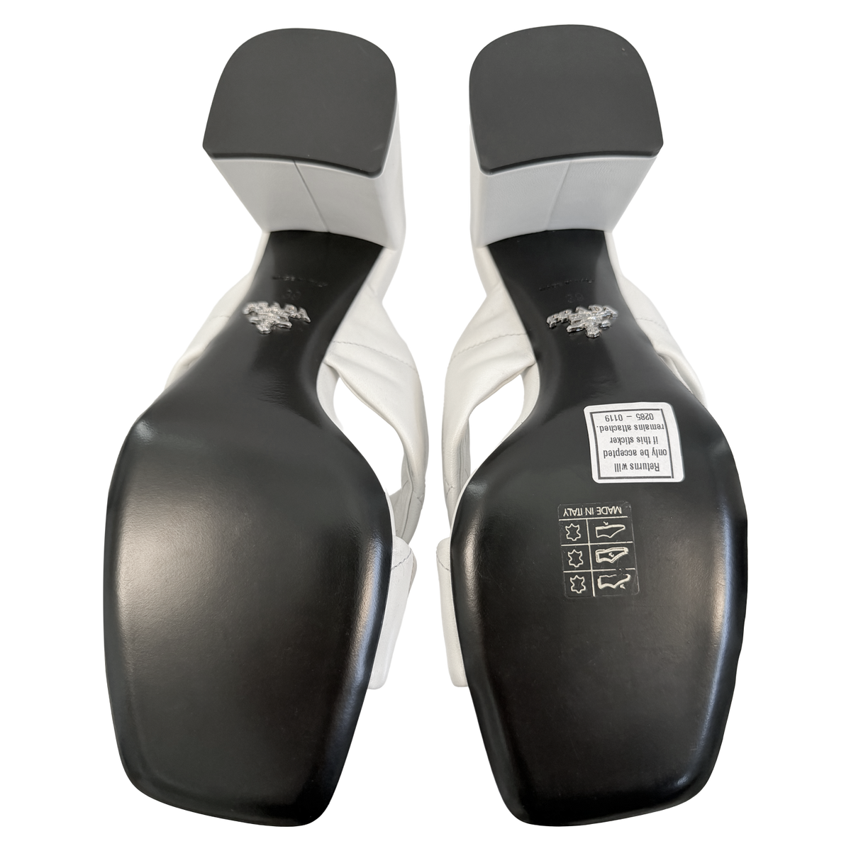 Prada Quilted Slide Mules - Like New