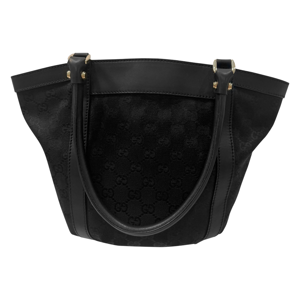 Gucci GG Black Canvas Abbey D-Ring Tote Bag