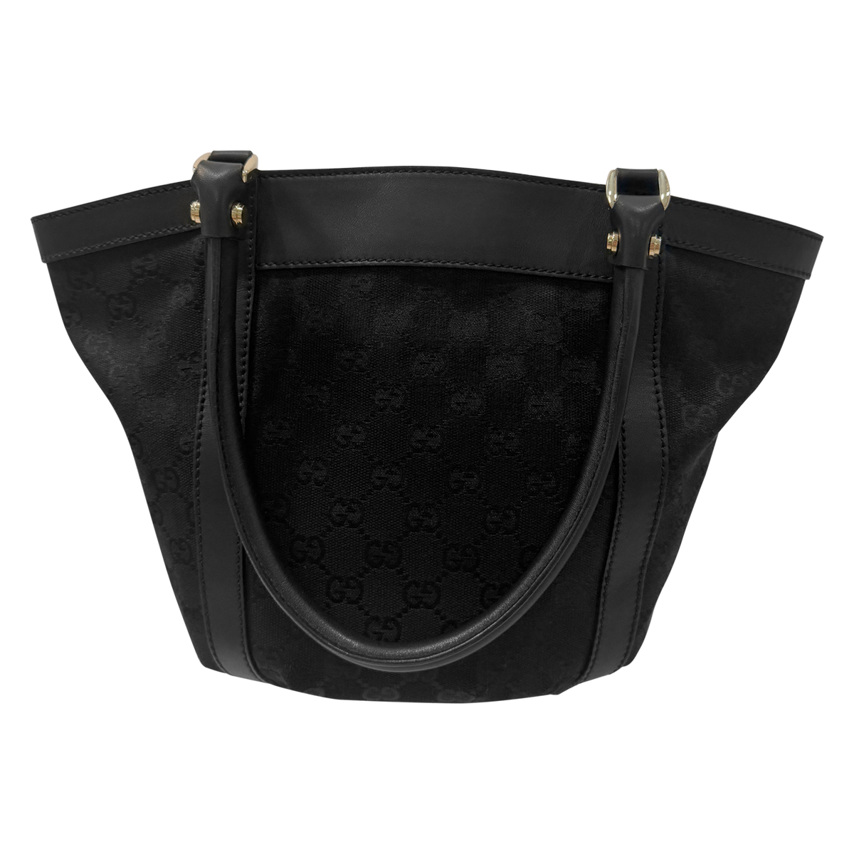 Gucci GG Black Canvas Abbey D-Ring Tote Bag