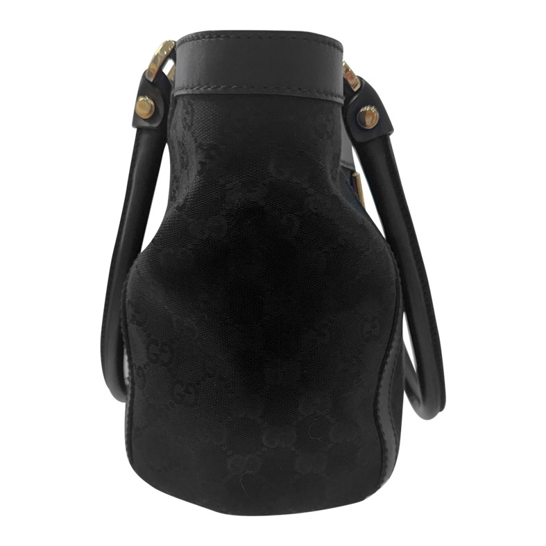 Gucci GG Black Canvas Abbey D-Ring Tote Bag
