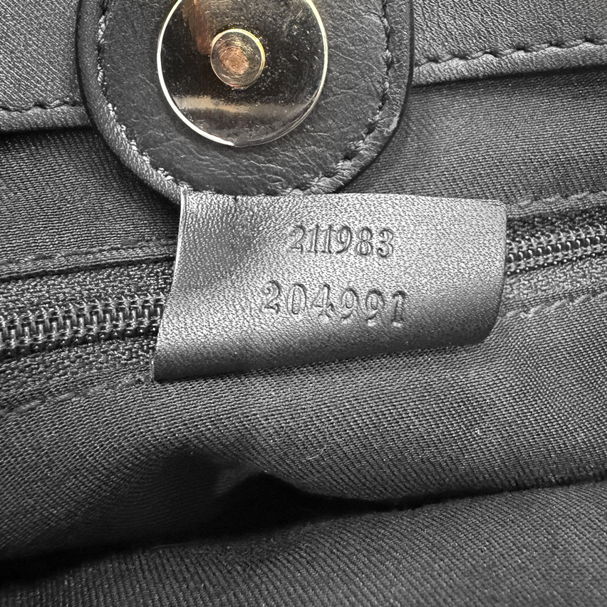 Gucci GG Black Canvas Abbey D-Ring Tote Bag