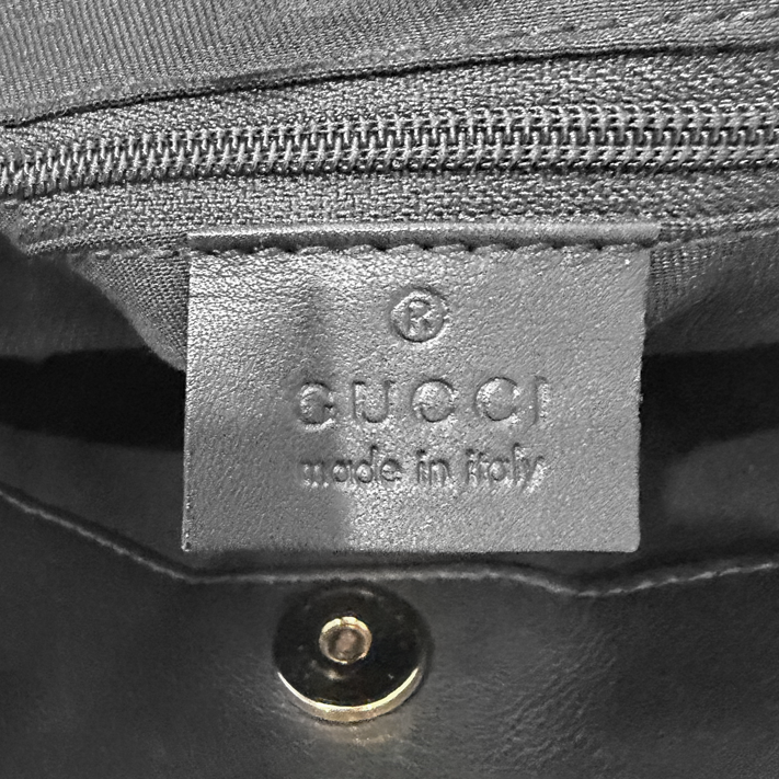 Gucci GG Black Canvas Abbey D-Ring Tote Bag