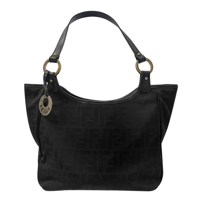 Vintage Fendi Zucchino Shoulder / Hobo Bag