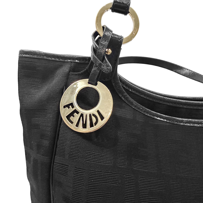 Vintage Fendi Zucchino Shoulder / Hobo Bag