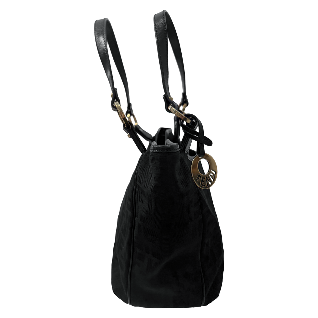 Vintage Fendi Zucchino Shoulder / Hobo Bag