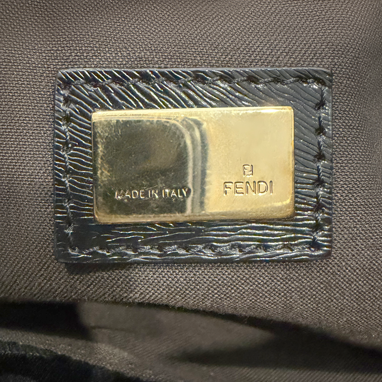 Vintage Fendi Zucchino Shoulder / Hobo Bag