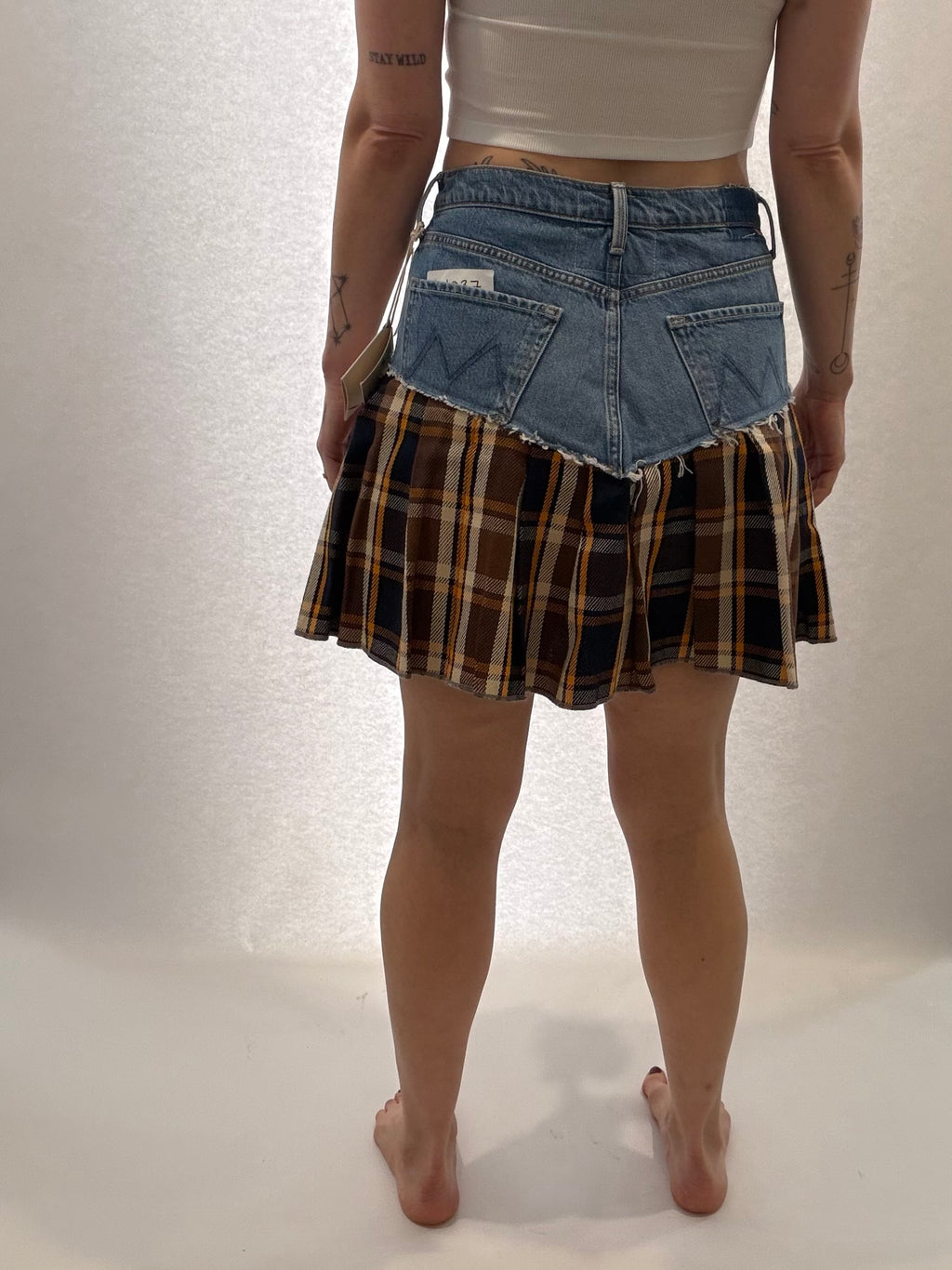 Mother "Fluff & Fold Mini Skirt" - NWT